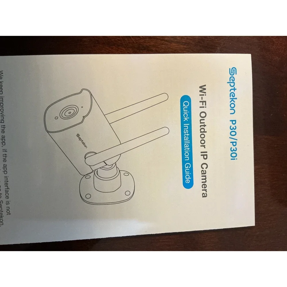 Sept-kon‎ P30 P30i Wi-Fi Outdoor IP Security Camera Black